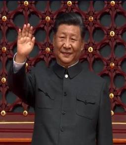 習(xí)進(jìn)平-揮手